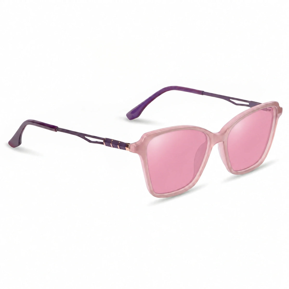 Fiore 1006 square cat eye sunglasses, pink bio-acetate frame · ReFramed, photo 10 of 24