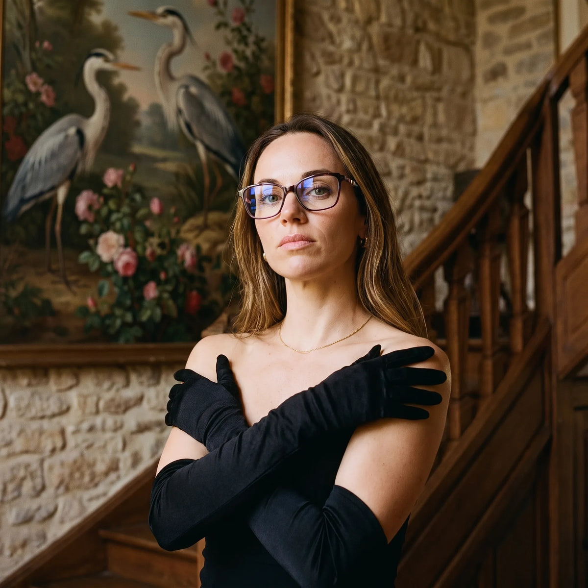 Fiore 1006 square cat-eye acetate and metal reading glasses, purple frame · ReFramed, photo 79 of 100