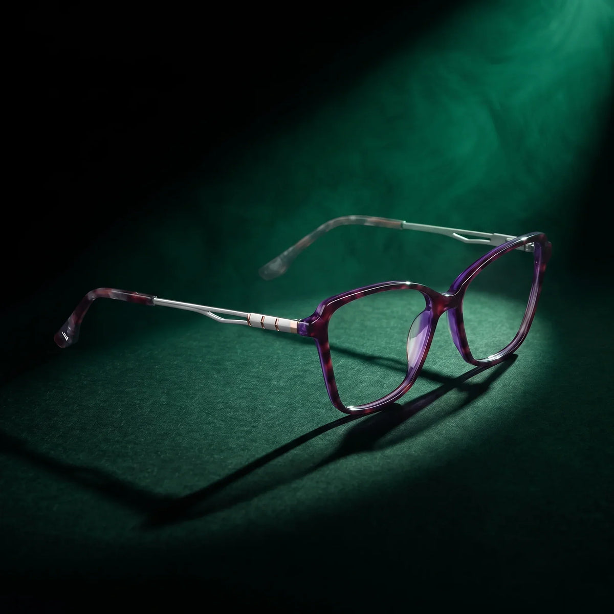 Fiore 1006 square cat-eye acetate and metal reading glasses, purple frame · ReFramed, photo 67 of 100