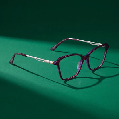 Fiore 1006 square cat-eye acetate and metal reading glasses, purple frame · ReFramed, photo 59 of 100