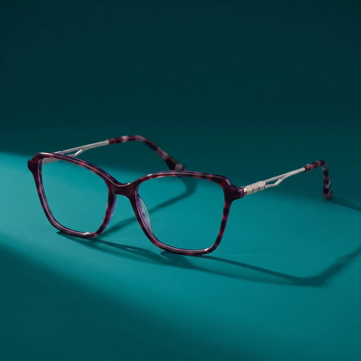 Fiore 1006 square cat-eye acetate and metal reading glasses, purple frame · ReFramed, photo 60 of 100