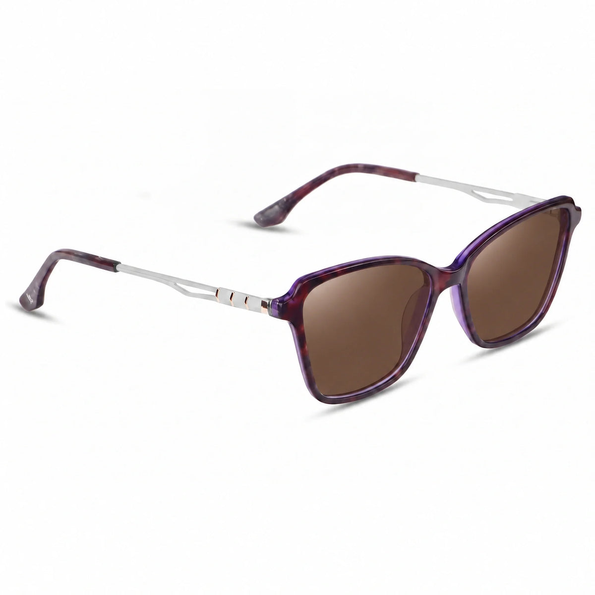 Fiore 1006 square cat eye sunglasses, purple bio-acetate frame · ReFramed, photo 4 of 24