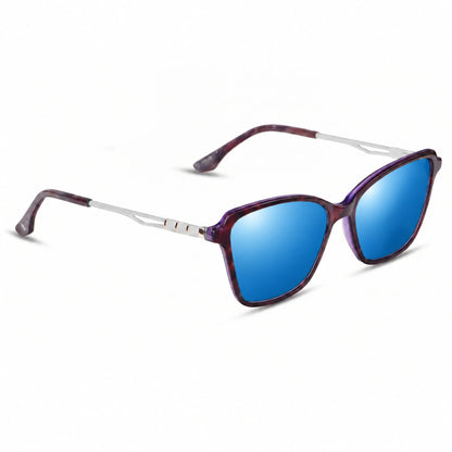 Fiore 1006 square cat eye sunglasses, purple bio-acetate frame · ReFramed, photo 18 of 24