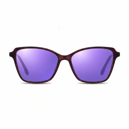Fiore 1006 square cat eye sunglasses, purple bio-acetate frame · ReFramed, photo 23 of 24
