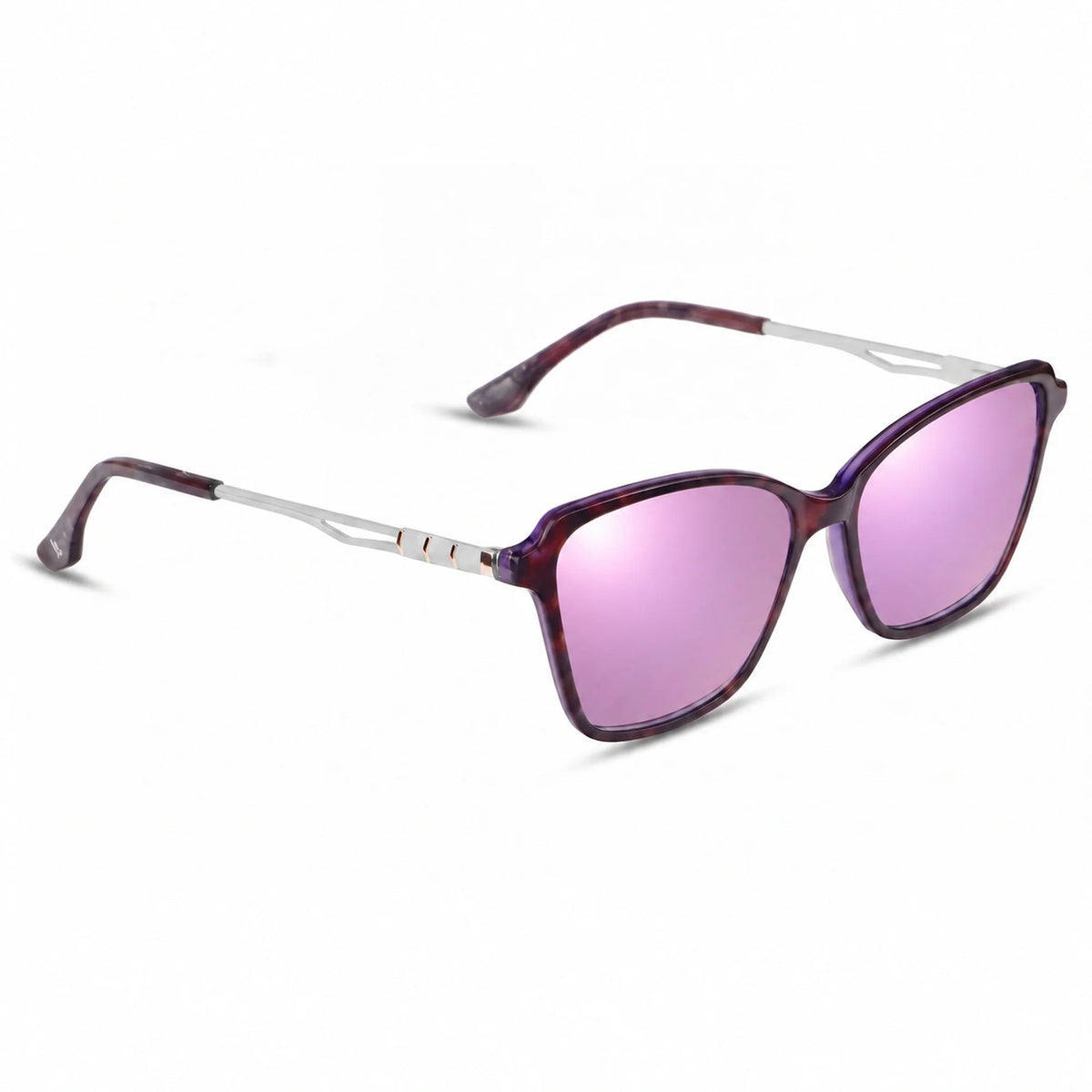 Fiore 1006 square cat eye sunglasses, purple bio-acetate frame · ReFramed, photo 22 of 24