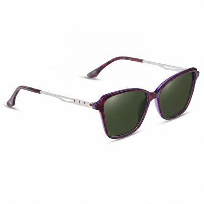 Fiore 1006 square cat eye sunglasses, purple bio-acetate frame · ReFramed, photo 6 of 24
