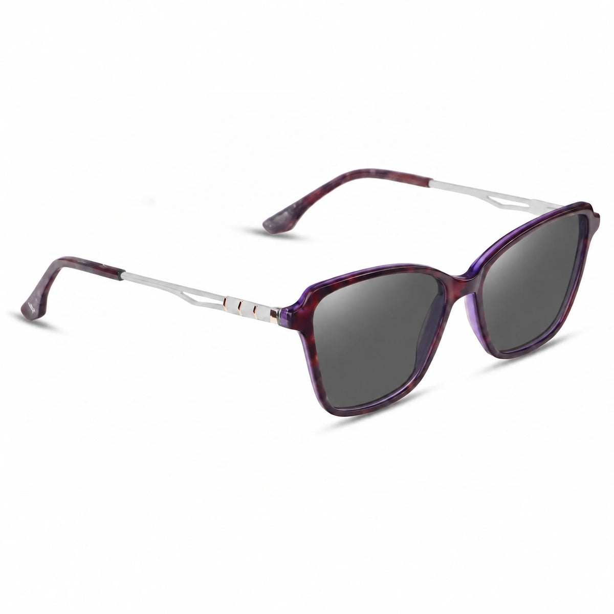 Fiore 1006 square cat eye sunglasses, purple bio-acetate frame · ReFramed, photo 2 of 24