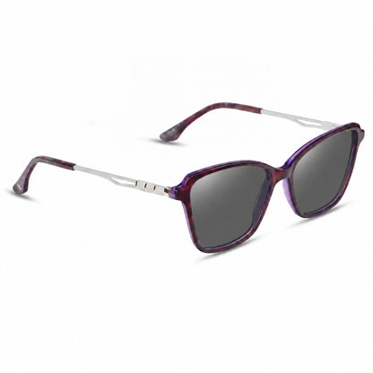 Fiore 1006 square cat eye sunglasses, purple bio-acetate frame · ReFramed, photo 2 of 24
