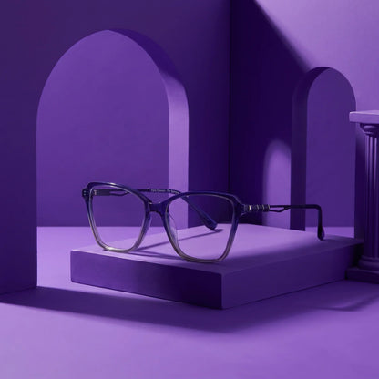 Fiore 1006 square cat-eye acetate and metal reading glasses, blue frame · ReFramed, photo 91 of 100