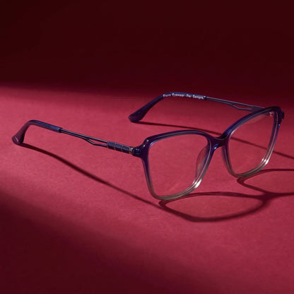 Fiore 1006 square cat-eye acetate and metal reading glasses, blue frame · ReFramed, photo 87 of 100