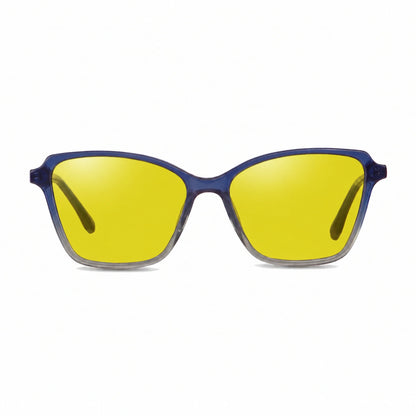 Fiore 1006 square cat eye sunglasses, blue bio-acetate frame · ReFramed, photo 7 of 24