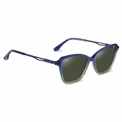 Fiore 1006 square cat eye sunglasses, blue bio-acetate frame · ReFramed, photo 6 of 24