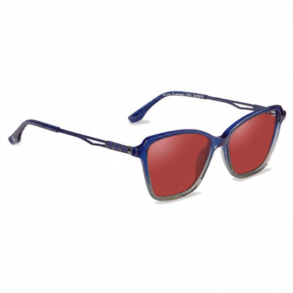 Fiore 1006 square cat eye sunglasses, blue bio-acetate frame · ReFramed, photo 12 of 24
