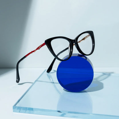 Fiore 1010 cat-eye acetate and metal reading glasses, black frame · ReFramed, photo 12 of 74