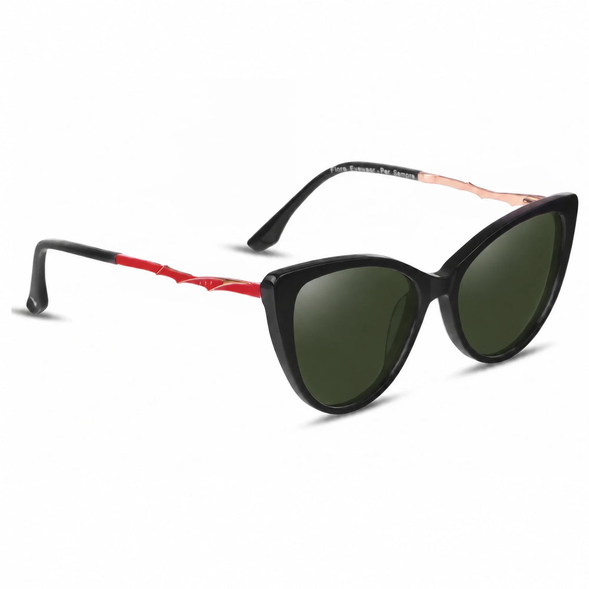 Fiore 1010 cat eye sunglasses, black bio-acetate frame · ReFramed, photo 8 of 36