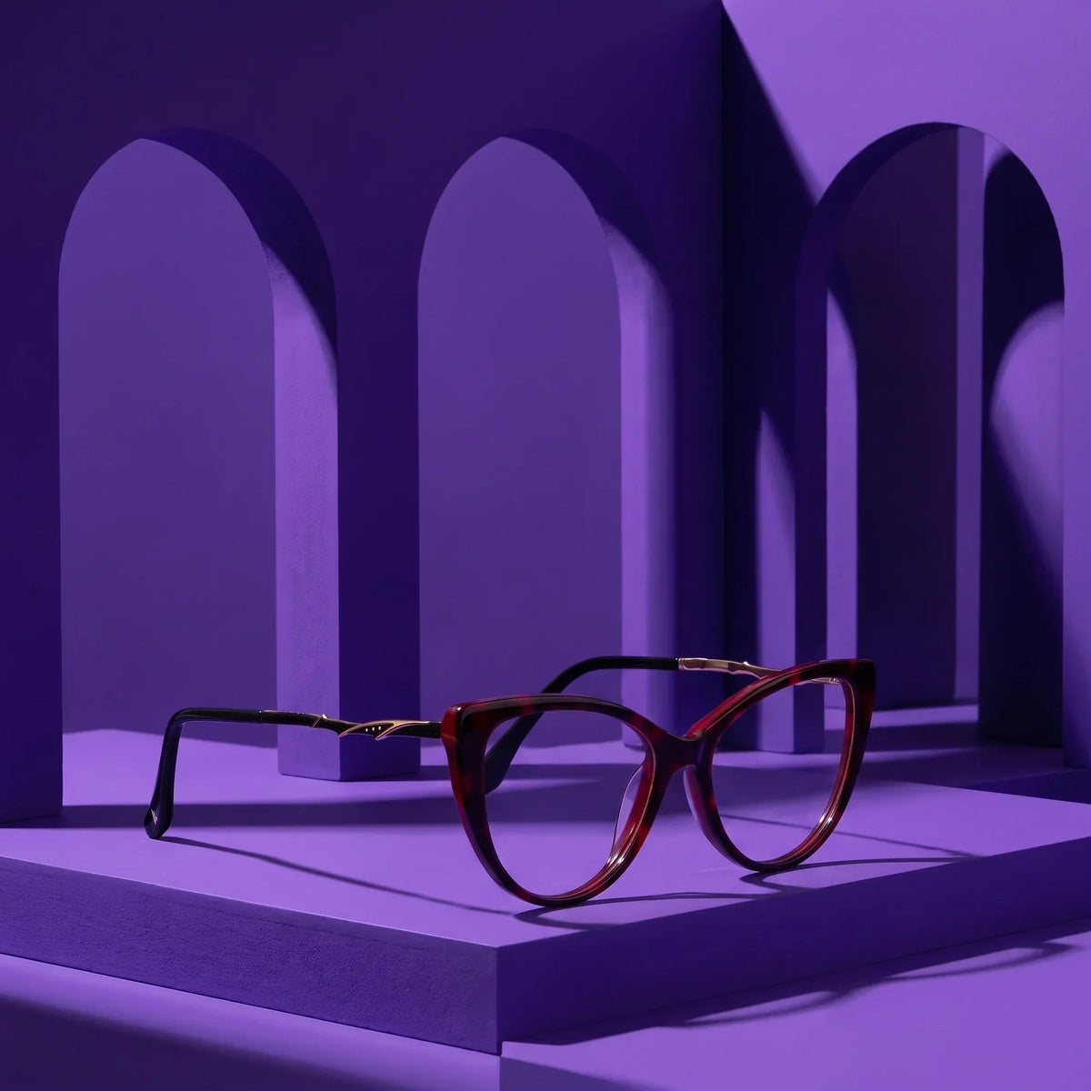 Fiore 1010 cat-eye acetate and metal reading glasses, red frame · ReFramed, photo 27 of 74