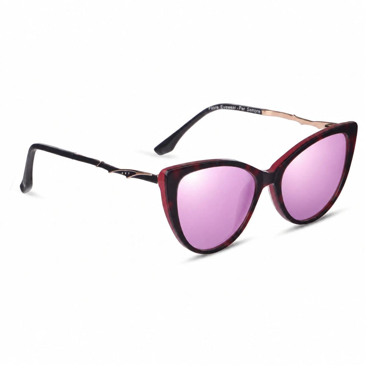 Fiore 1010 cat eye sunglasses, red bio-acetate frame · ReFramed, photo 32 of 36 | Polarized UV400