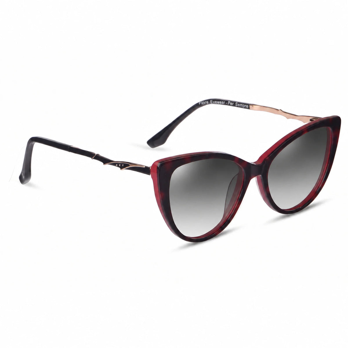 Fiore 1010 cat eye sunglasses, red bio-acetate frame · ReFramed, photo 20 of 36 | Polarized UV400