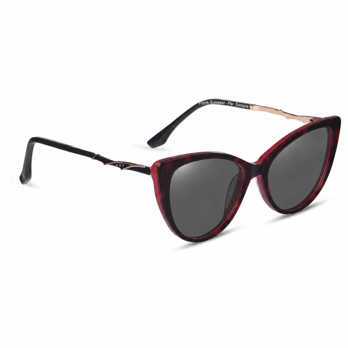 Fiore 1010 cat eye sunglasses, red bio-acetate frame · ReFramed, photo 2 of 36 | Polarized UV400