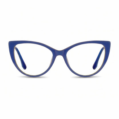 Fiore 1010 cat-eye acetate and metal reading glasses, blue green frame · ReFramed, photo 40 of 74