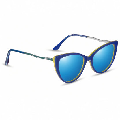 Fiore 1010 cat eye sunglasses, green bio-acetate frame · ReFramed, photo 26 of 36