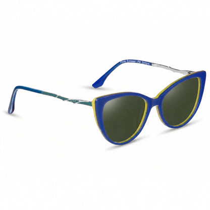 Fiore 1010 cat eye sunglasses, green bio-acetate frame · ReFramed, photo 8 of 36