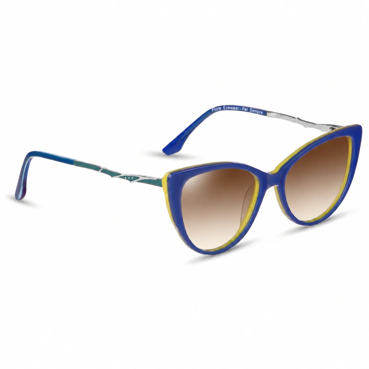 Fiore 1010 cat eye sunglasses, green bio-acetate frame · ReFramed, photo 23 of 36