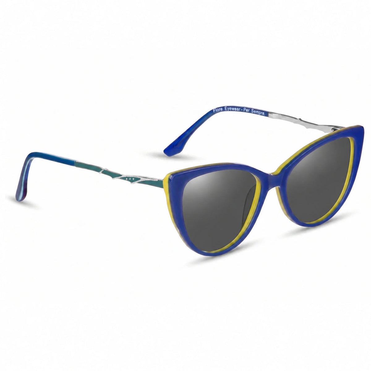 Fiore 1010 cat eye sunglasses, green bio-acetate frame · ReFramed, photo 2 of 36