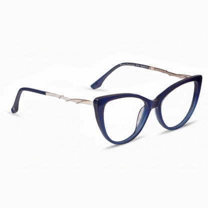 Fiore 1010 eyeglasses in blue – three-quarter view