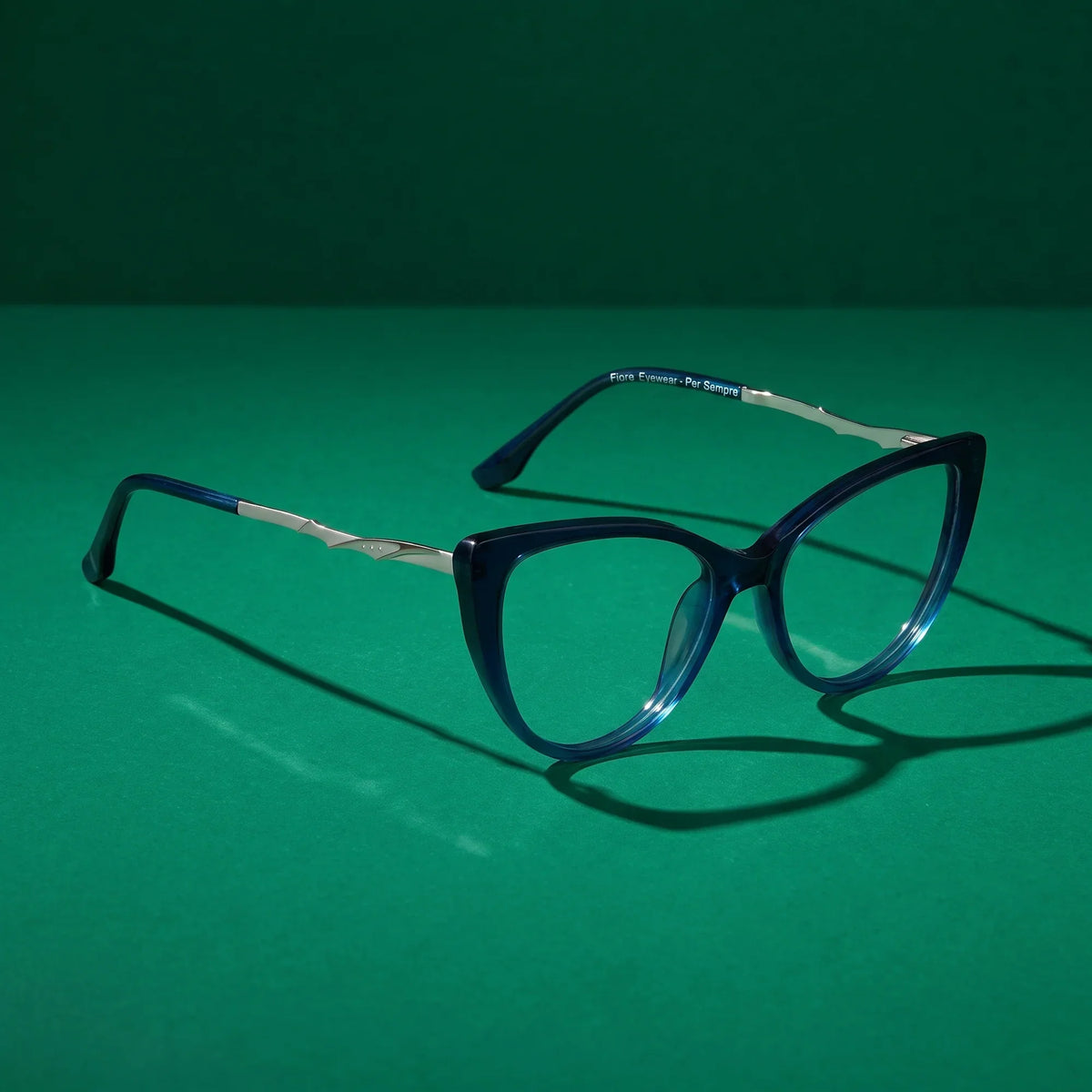 Fiore 1010 cat-eye acetate and metal reading glasses, blue frame · ReFramed, photo 61 of 74