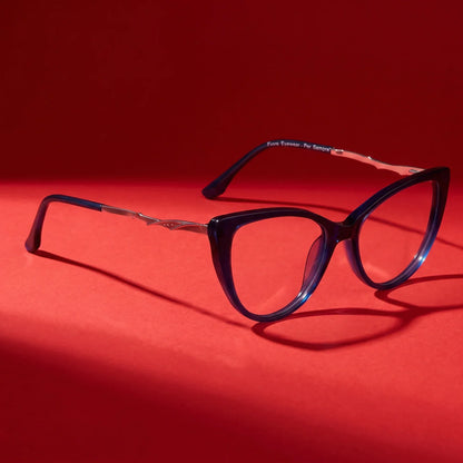 Fiore 1010 cat-eye acetate and metal reading glasses, blue frame · ReFramed, photo 62 of 74