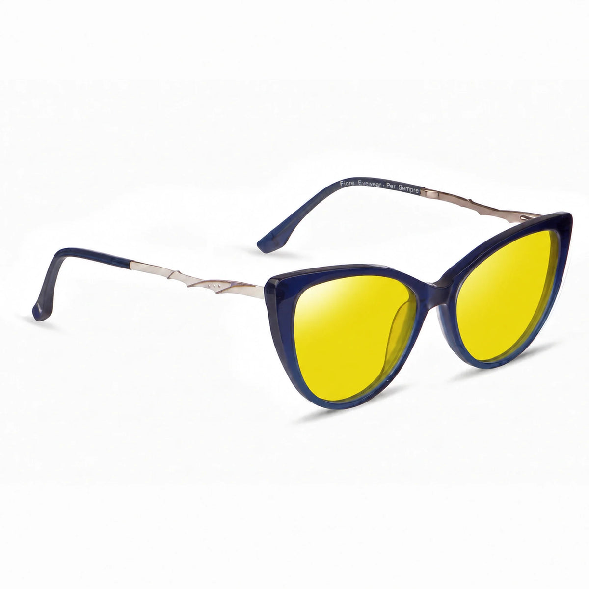 Fiore 1010 cat eye sunglasses, blue bio-acetate frame · ReFramed, photo 8 of 24 | Polarized UV400