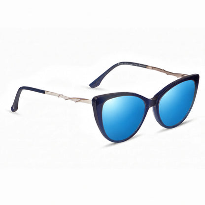 Fiore 1010 cat eye sunglasses, blue bio-acetate frame · ReFramed, photo 18 of 24