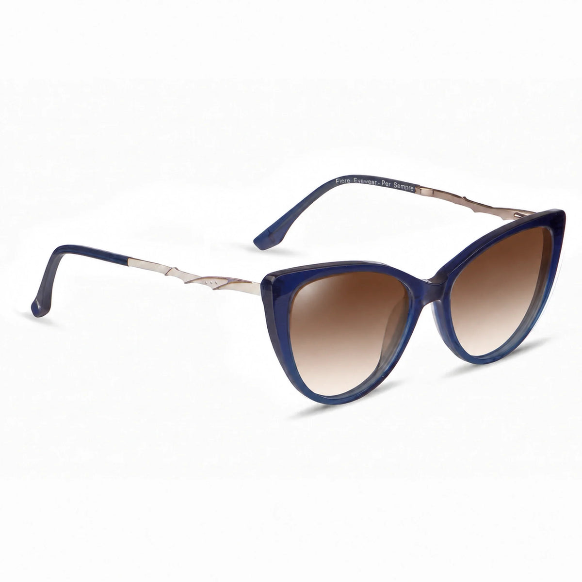 Fiore 1010 cat eye sunglasses, blue bio-acetate frame · ReFramed, photo 16 of 24