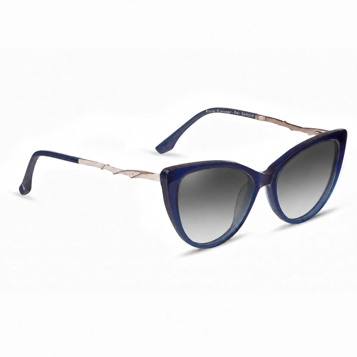 Fiore 1010 cat eye sunglasses, blue bio-acetate frame · ReFramed, photo 14 of 24