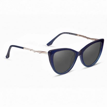 Fiore 1010 cat eye sunglasses, blue bio-acetate frame · ReFramed, photo 2 of 24 | Polarized UV400