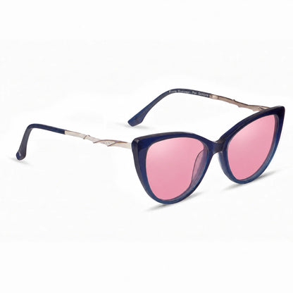 Fiore 1010 cat eye sunglasses, blue bio-acetate frame · ReFramed, photo 10 of 24