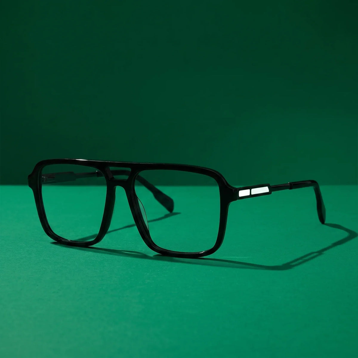 Fiore 1014 square aviator acetate and metal reading glasses, black frame · ReFramed, photo 5 of 100