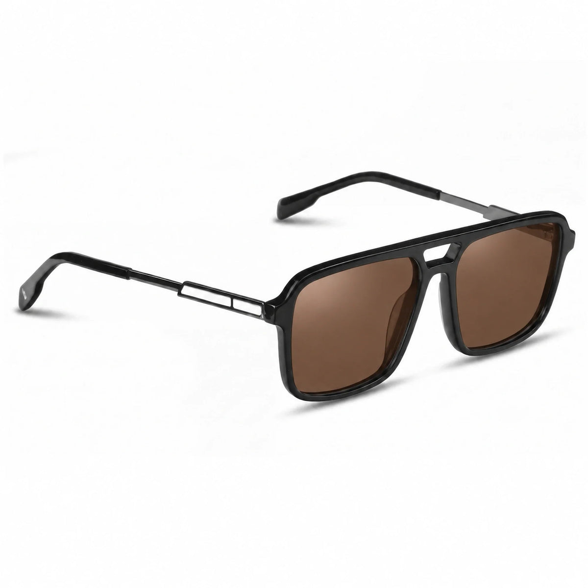 Fiore 1014 square aviator sunglasses, black bio-acetate frame · ReFramed, photo 4 of 24