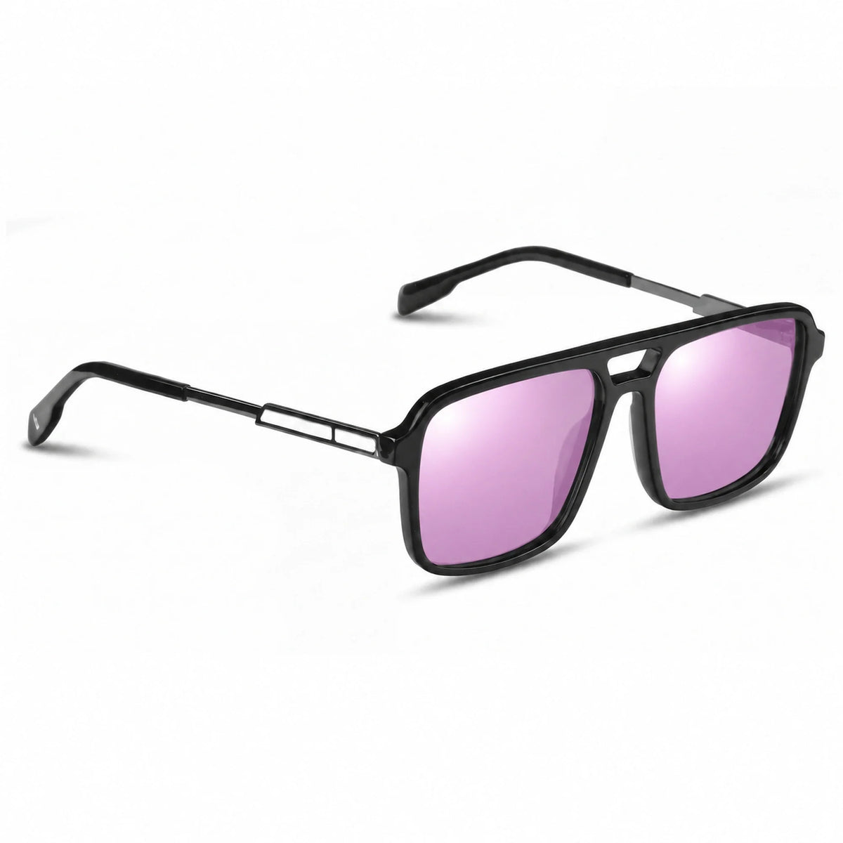 Fiore 1014 square aviator sunglasses, black bio-acetate frame · ReFramed, photo 22 of 24