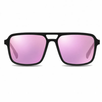 Fiore 1014 square aviator sunglasses, black bio-acetate frame · ReFramed, photo 21 of 24