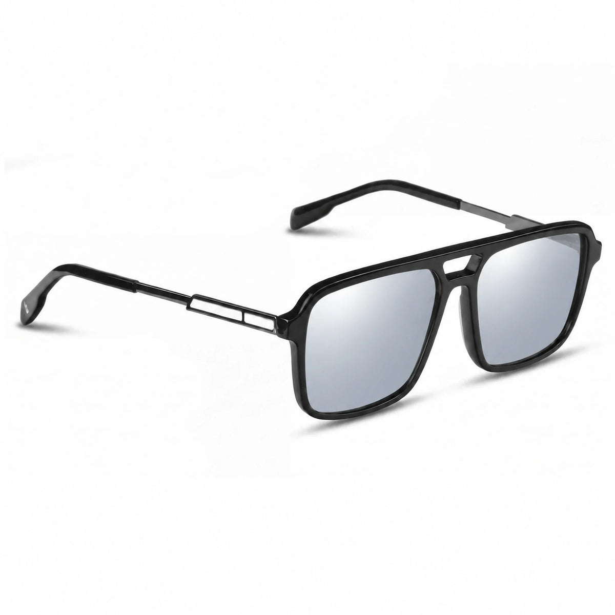 Fiore 1014 square aviator sunglasses, black bio-acetate frame · ReFramed, photo 20 of 24