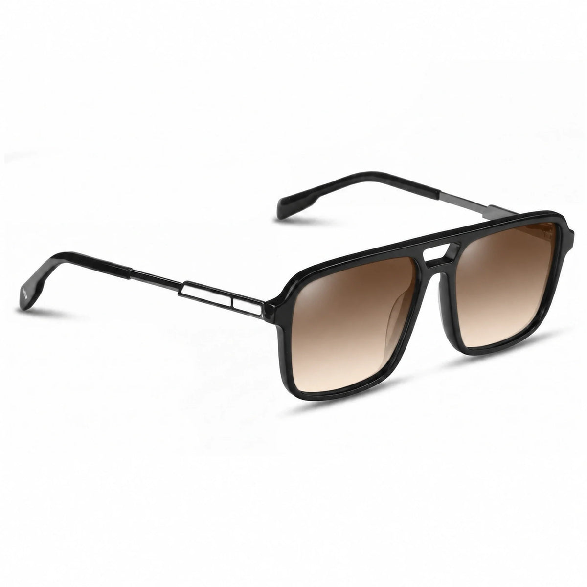Fiore 1014 square aviator sunglasses, black bio-acetate frame · ReFramed, photo 16 of 24