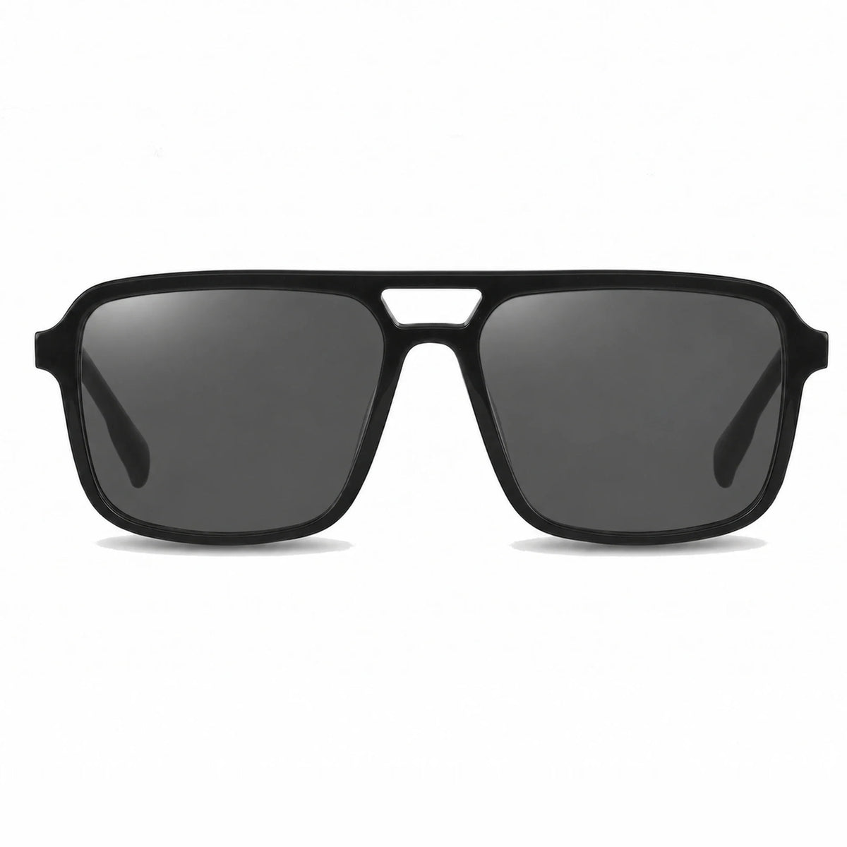Fiore 1014 square aviator sunglasses, black bio-acetate frame · ReFramed, photo 1 of 24