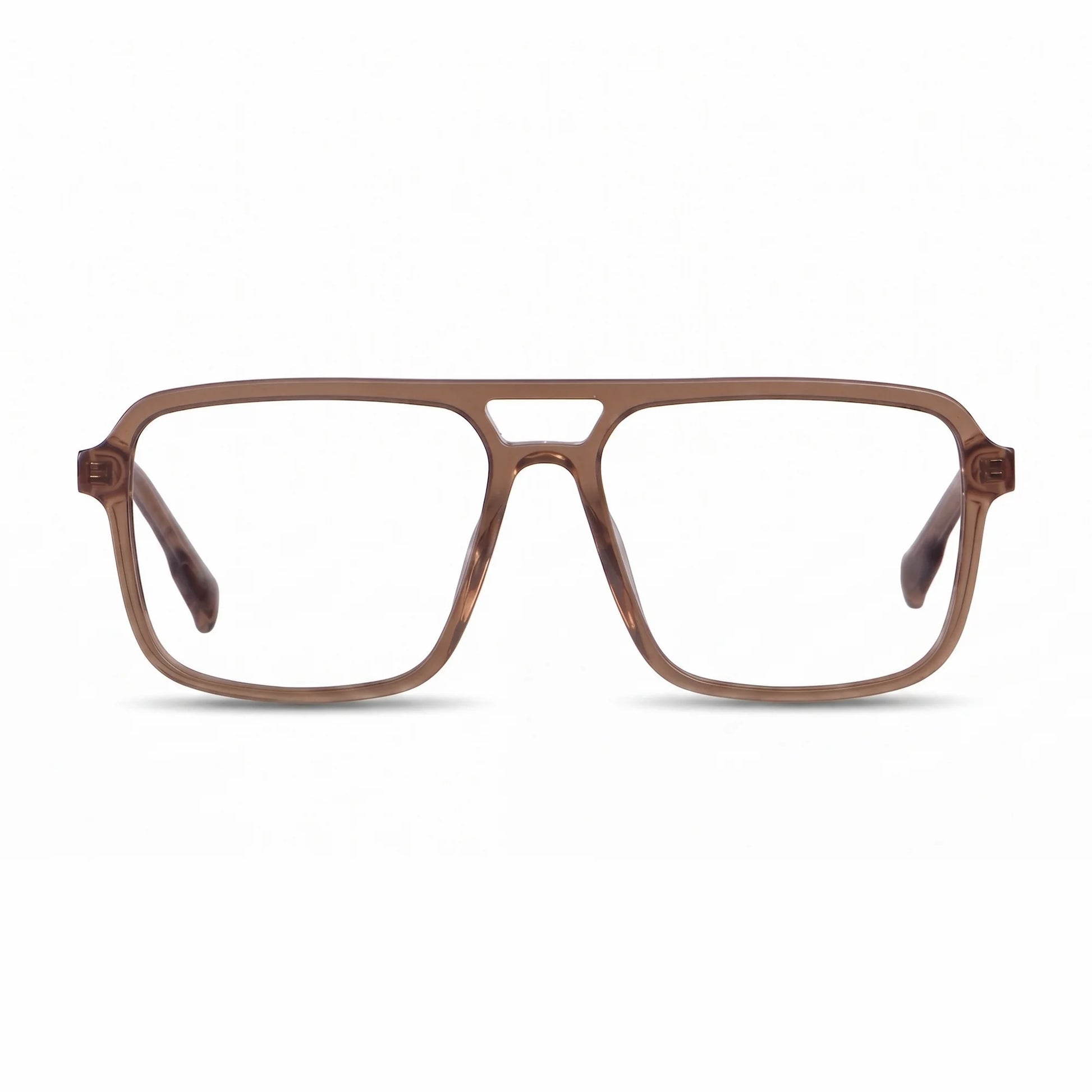 Fiore 1014 eyeglasses in brown – front view
