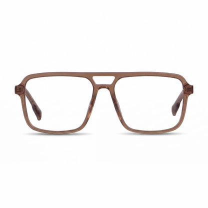 Fiore 1014 eyeglasses in brown – front view