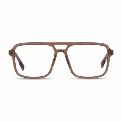 Fiore 1014 square aviator acetate and metal reading glasses, brown frame · ReFramed, photo 26 of 100