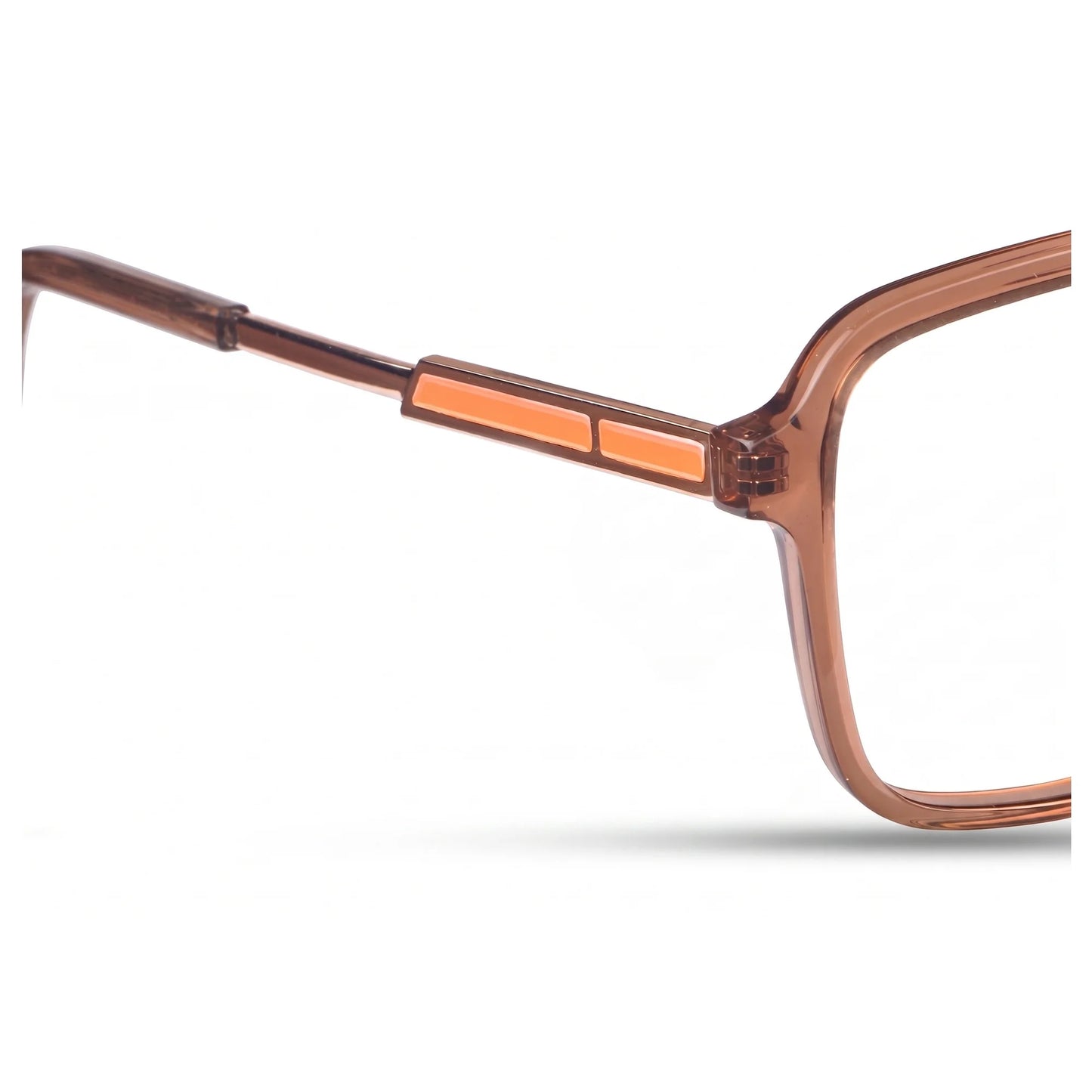 Fiore 1014 eyeglasses in brown – side view