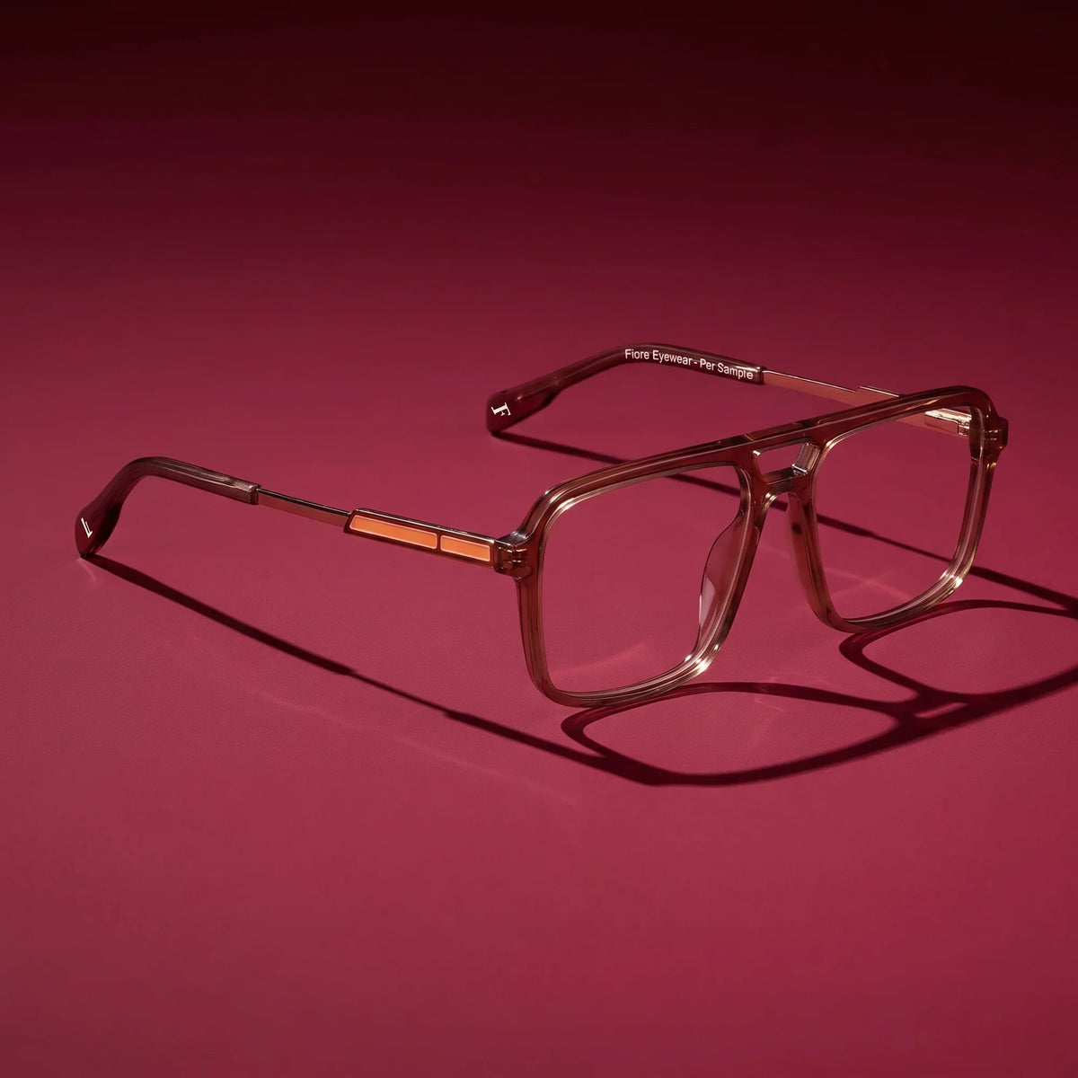 Fiore 1014 square aviator acetate and metal reading glasses, brown frame · ReFramed, photo 30 of 100