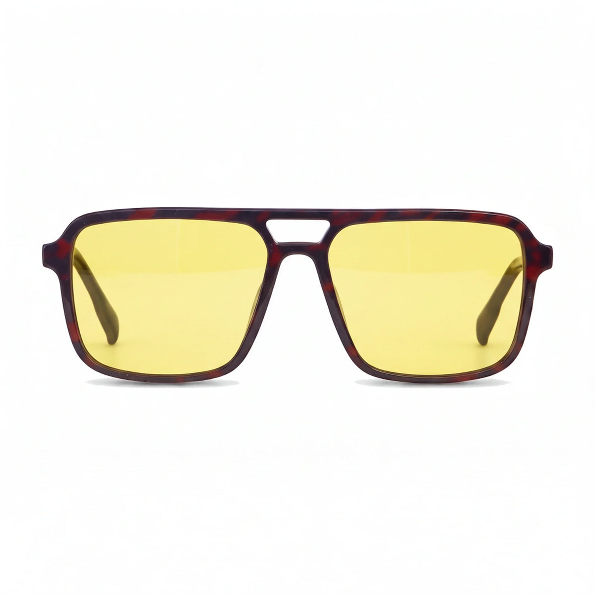 Fiore 1014 square aviator sunglasses, red bio-acetate frame · ReFramed, photo 9 of 20